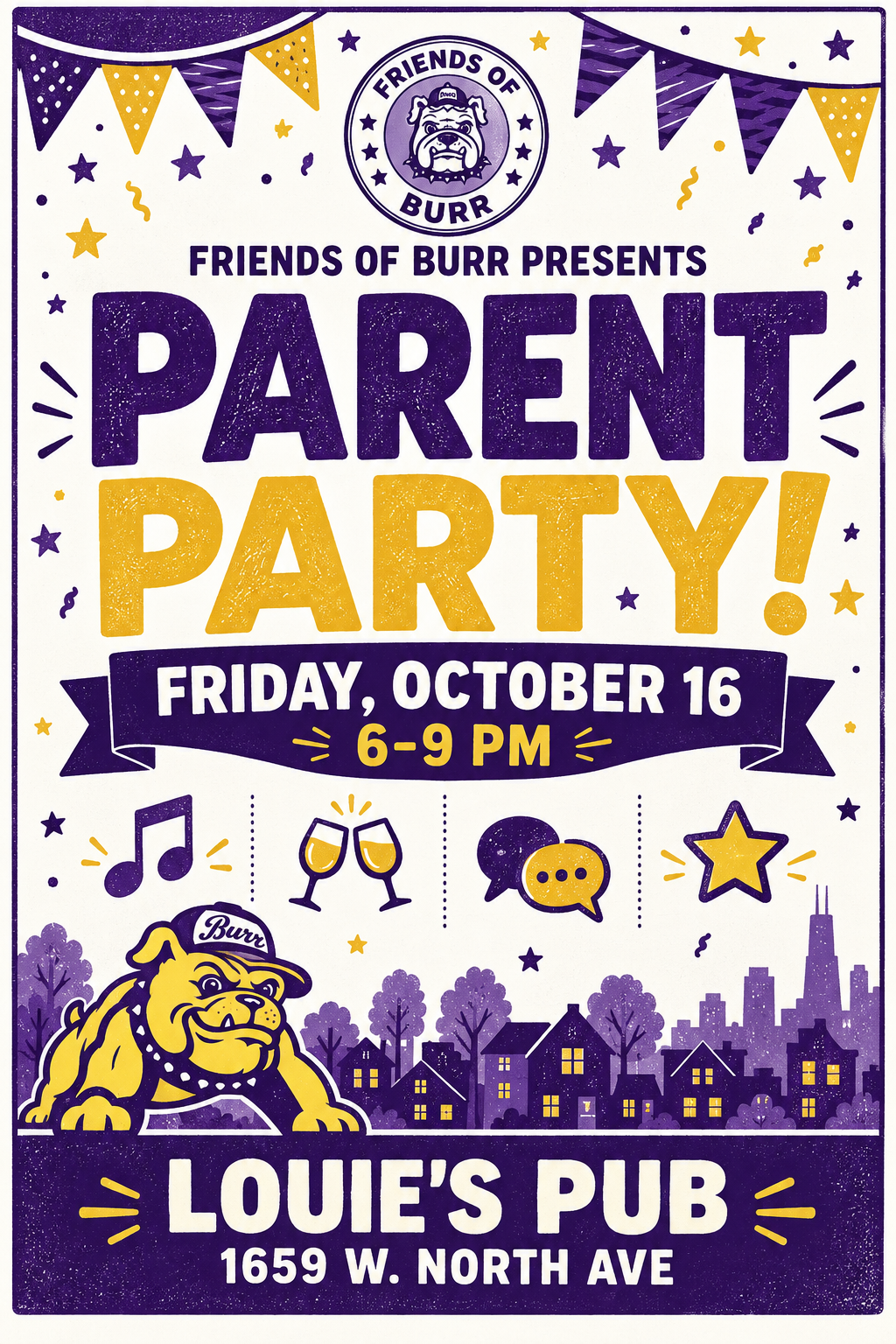 Parent Party flyer